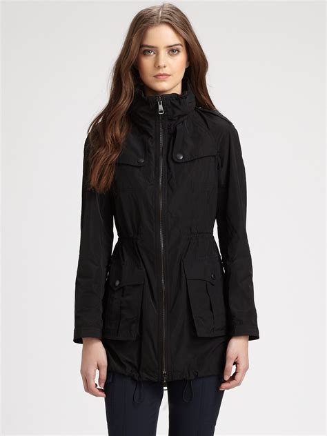 burberry black label jacket|burberry brit anorak jacket.